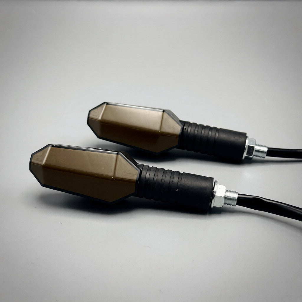 2PCS RGB Multi-Color LED Motorcycle Indicators | Universal Bike Turn Signal Lights